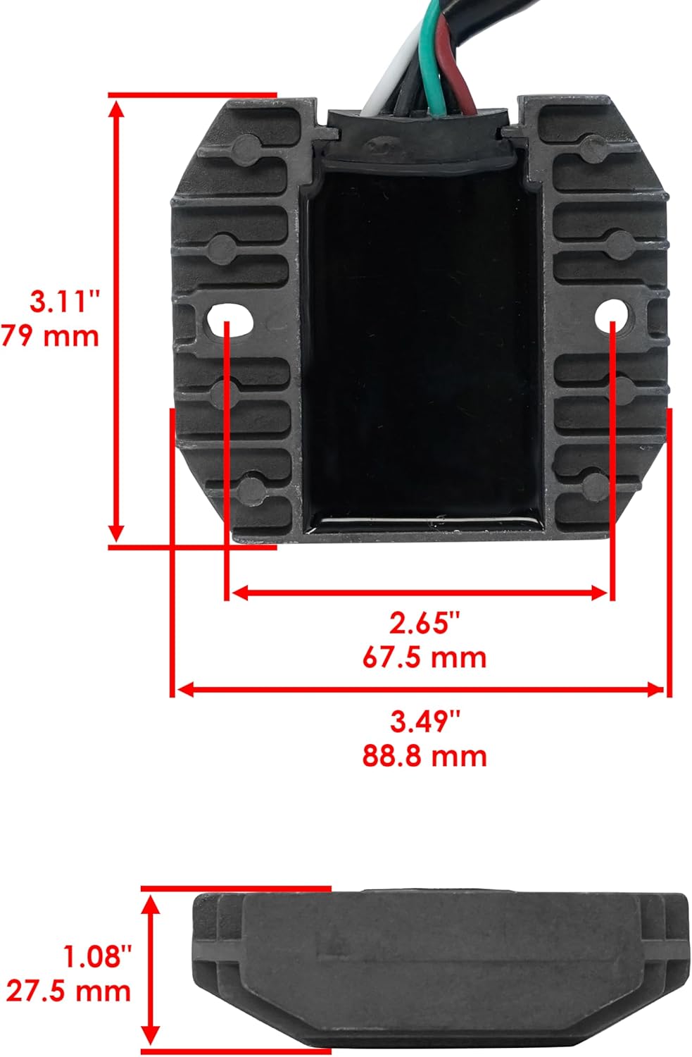 Caltric Stator & Regulator Compatible with Kawasaki Ninja 600 Zzr600 Zz-R600 Zx600-J 2005-2008