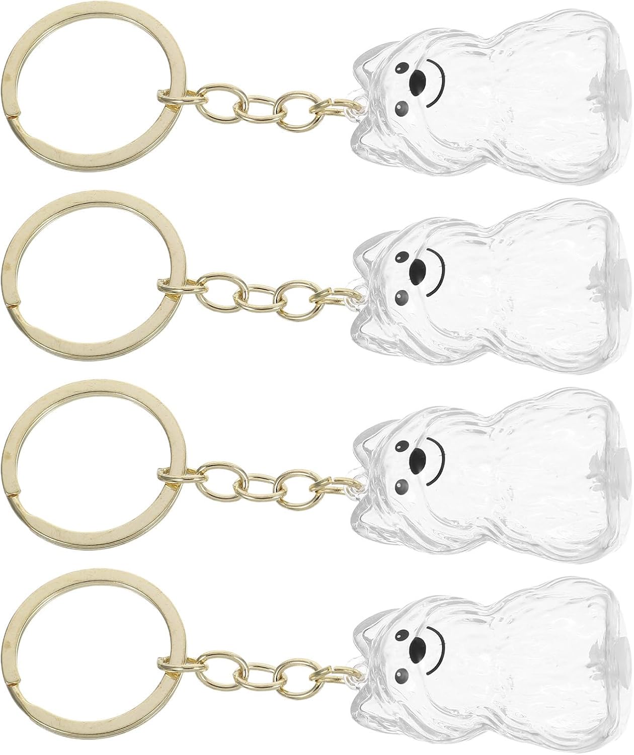 VALICLUD Dog Hair Keepsake Box Keychain 4pcs ABS for PET Hair Memorial