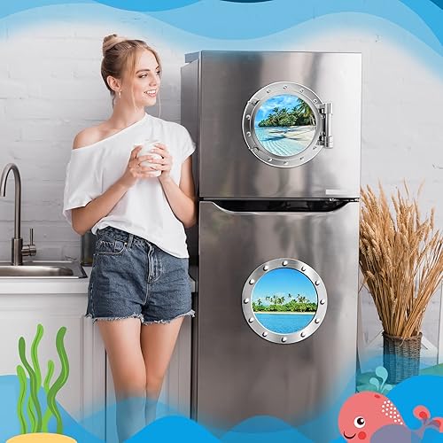 Miniatura 6 de 4 piezas de decoración magnética para puerta de crucero, imanes magnéticos para puerta de crucero, palmera, tortuga, crucero, imán de crucero,