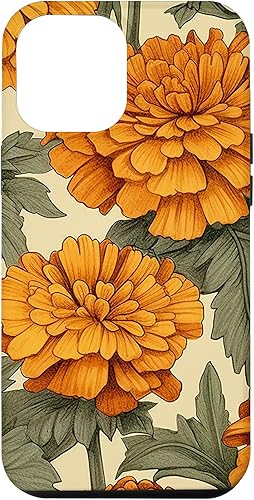 Funda para iPhone 14 Pro Max Watercolor Marigold Flower