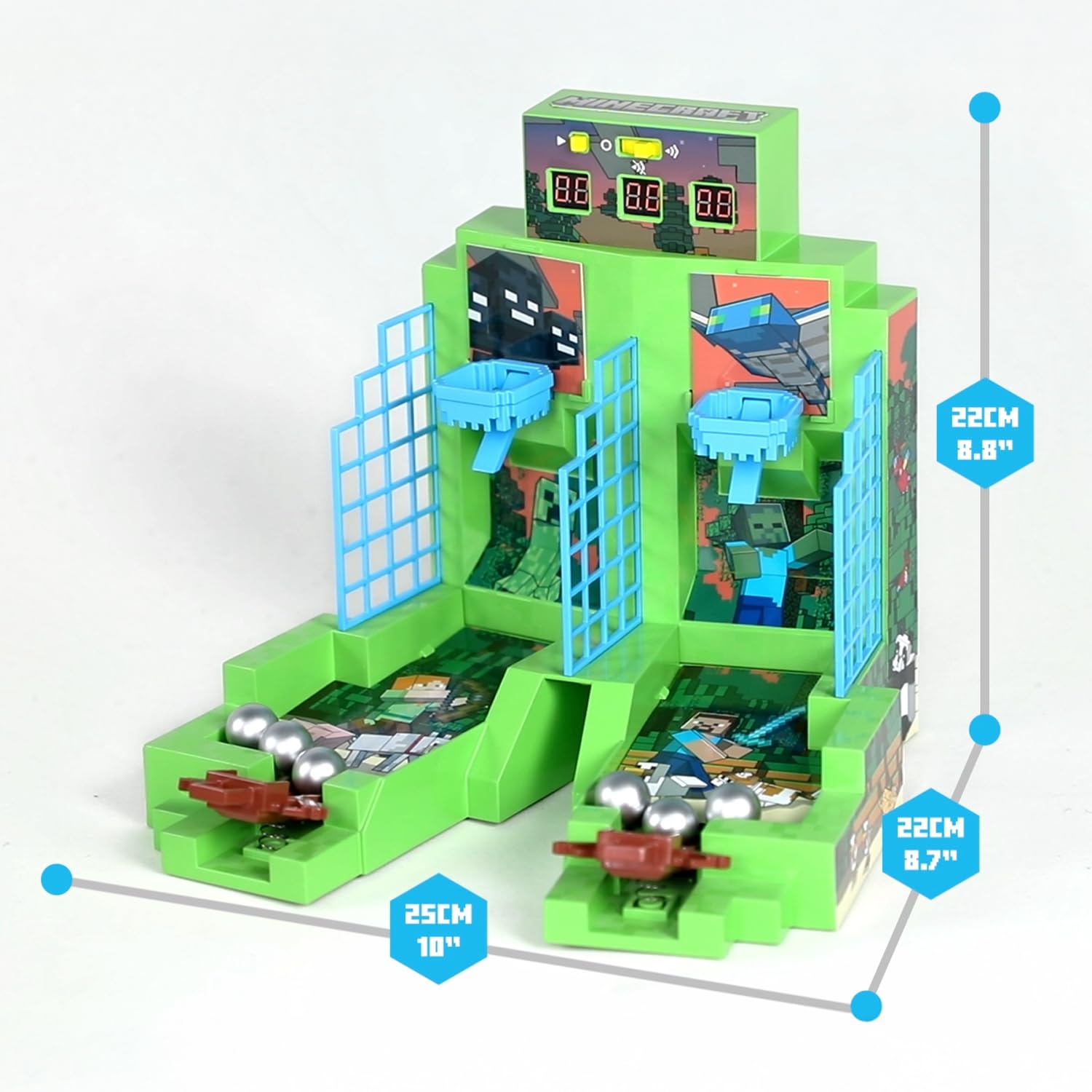 Menkind Ambassador x Minecraft - Overworld - Core Series - Arcade Basketball Table Game, Multicolor - Image 4
