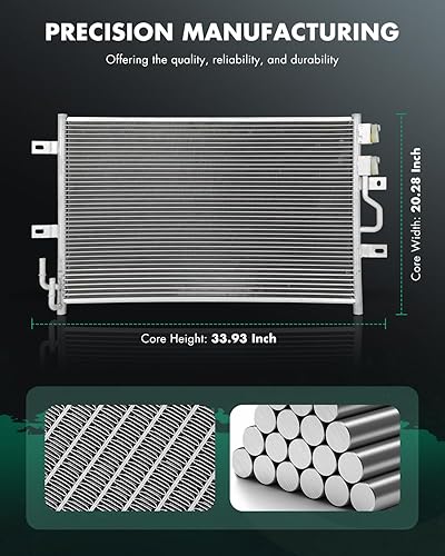 Vista 178 de SCITOO Aire acondicionado condensador compatible con Chevrolet, para modelos GMC - Silverado 2500 HD 2015-2019 - Sierra 2500 HD 2015-2019 - 6.0L