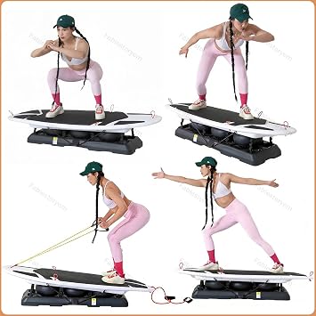 Balance Board Trainer for Surfing and Fitness, Indoor & Outdoor Balance Board for Core Strength and Coordination Training