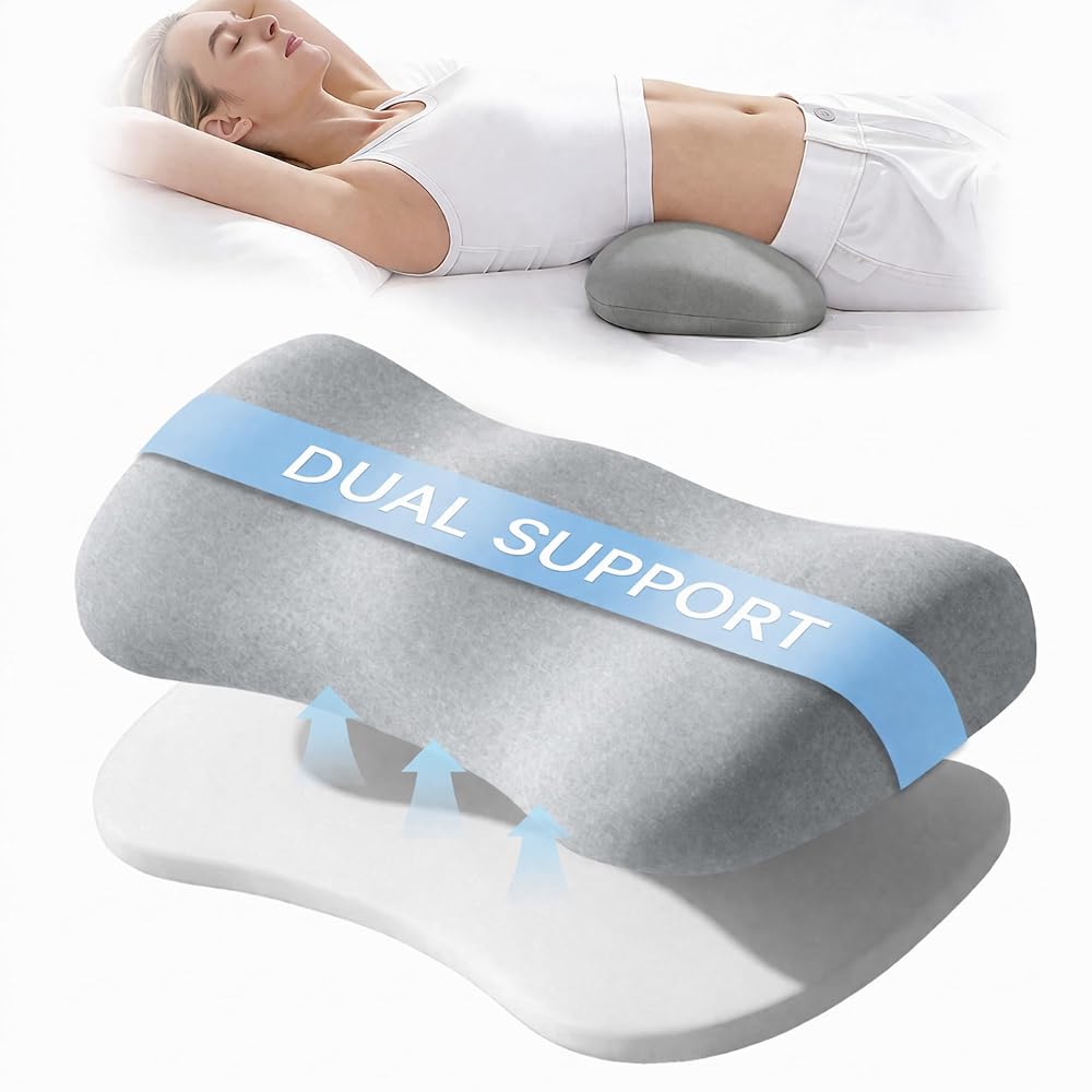 Adjustable Height Lumbar Support Pillow for Sleeping 27%coupon