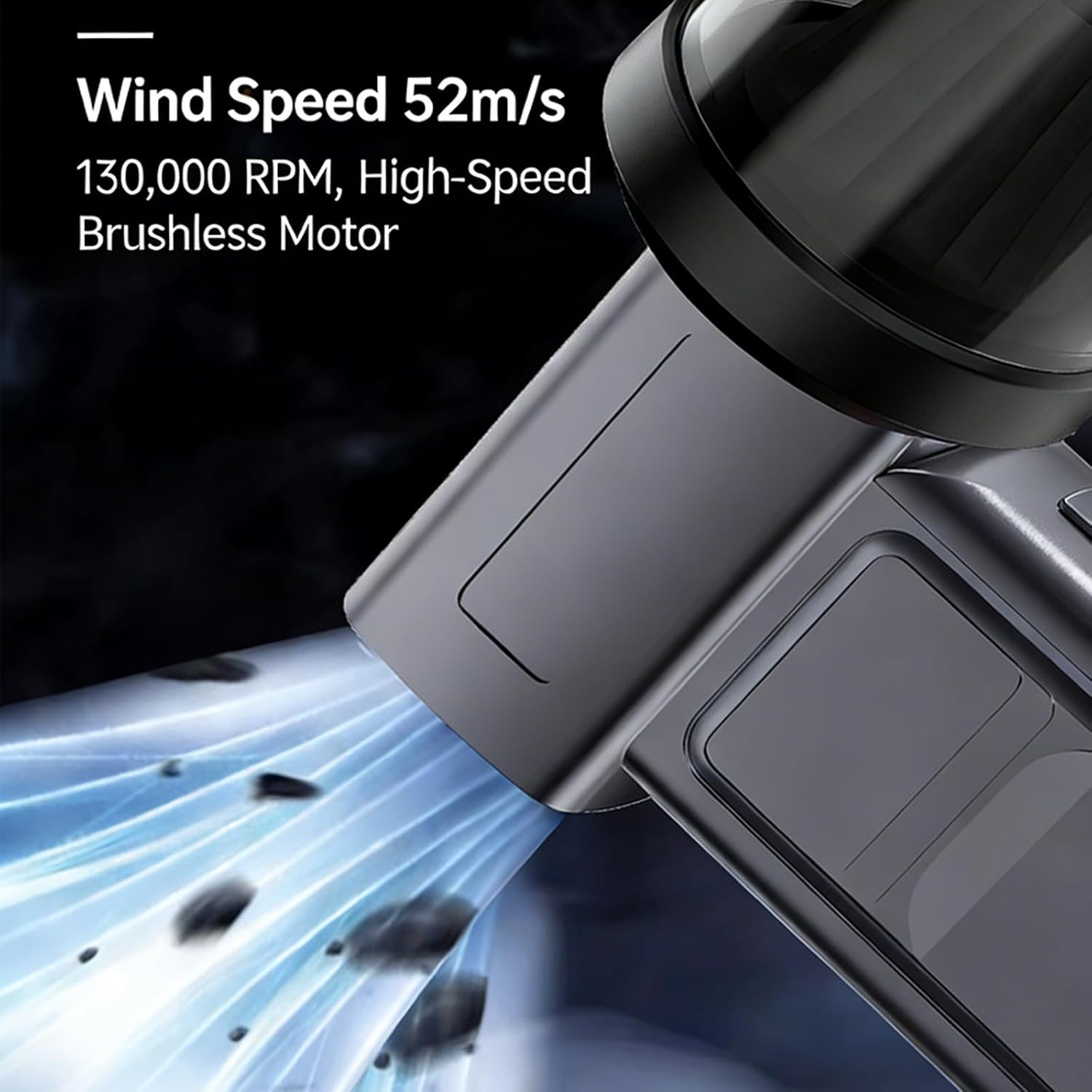 Pack of 1 Protected Overheat Blower Fan and Brush Systems Digital Control 130000 4 Speeds for Versatiles Applications Type C