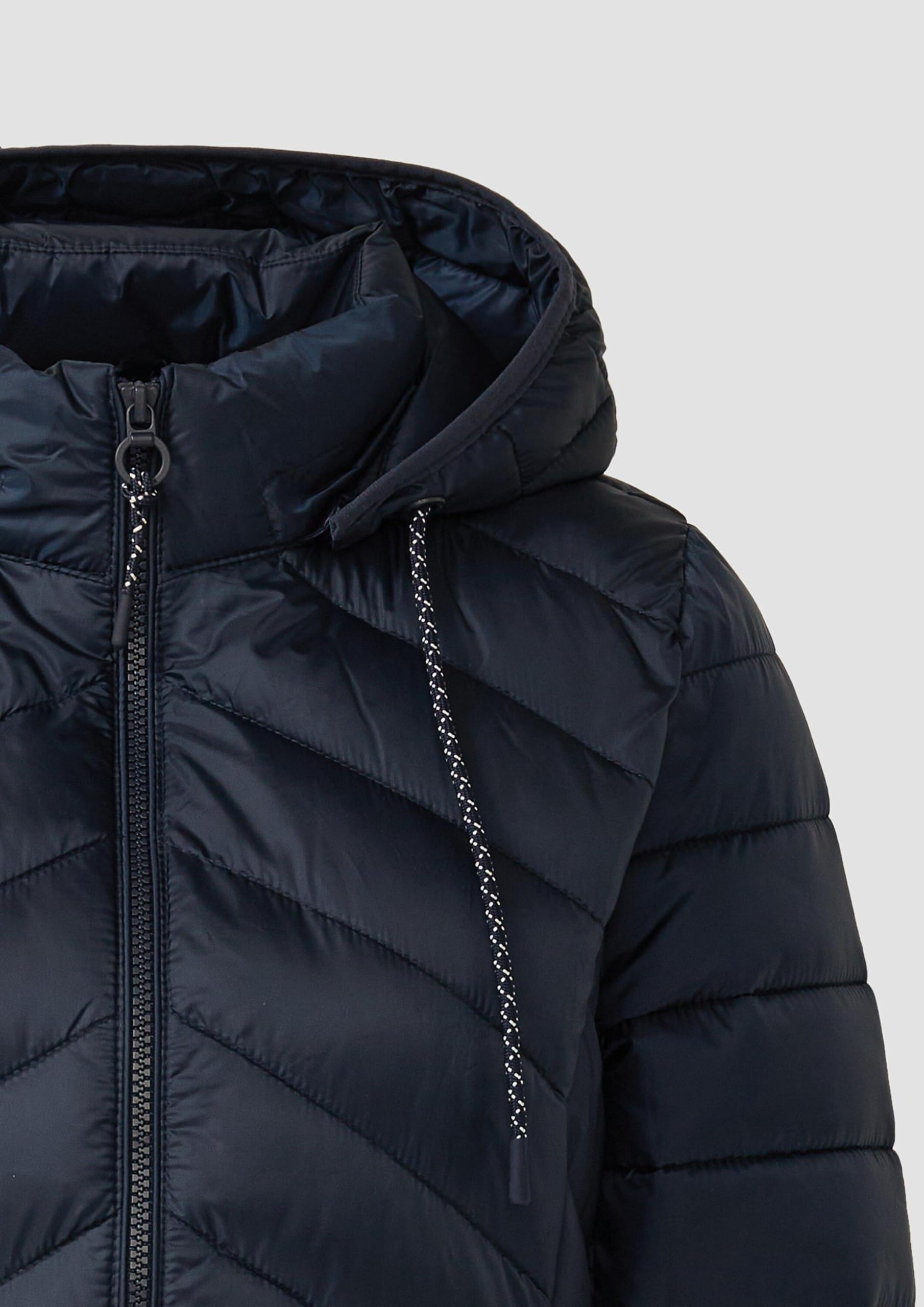 s.Oliver Gesteppte Jacke mit abnehmbarer Kapuze im Slim Fit