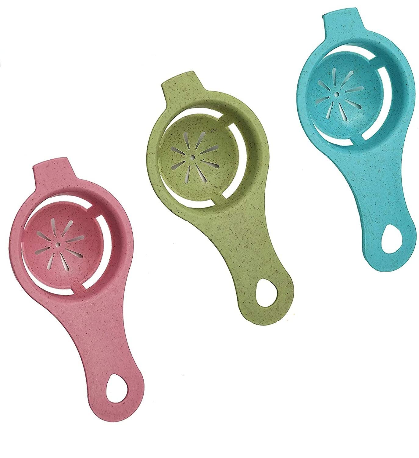 Sponsored Ad - Egg Separator Egg Yolk White Separator Egg Whites Strainer Filter Divider Egg Separator Tool Kitchen Baking Gadget (Pack of 3)