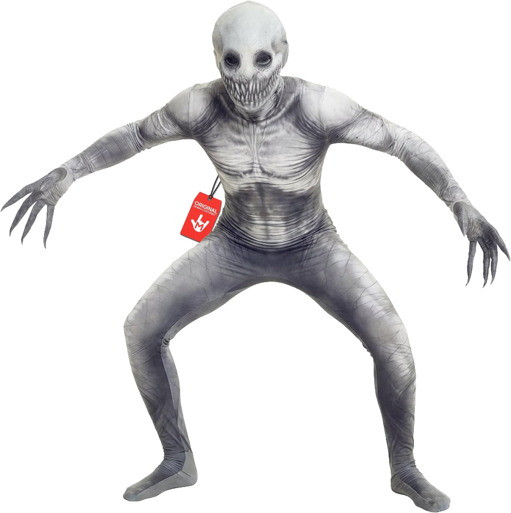 Morphsuits The Rake Costume for Kids, Zalgo Scary Halloween Costume for Boys, Creepy Kids Outfit, Fun Dress-Up, X-Large