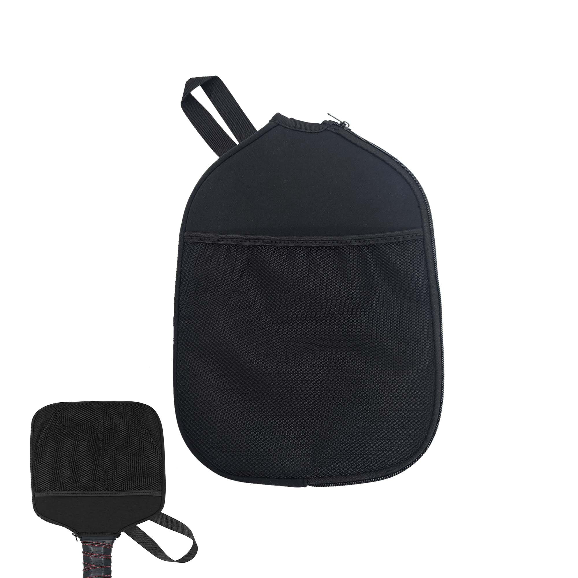 Copri racchetta per pickleball con tasca in rete per cordino Coperchio per Pickleball Racchetta Custodia protettiva in neoprene per pagaia da pickleball per racchette da pickleball