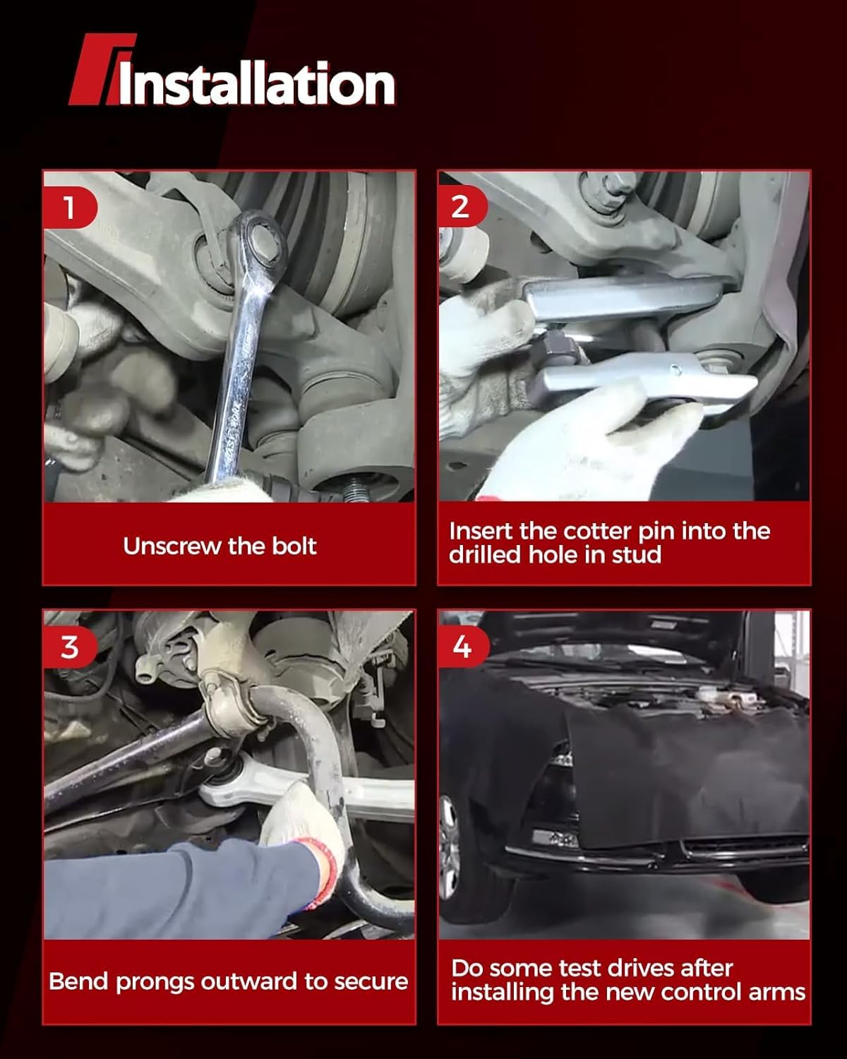 Torchbeam K620301 K620302 2Pcs Front Lower Control Arms with Ball Joint, Compatible with Cobalt 2005-2010, HHR 2007-2010, G5 2007-2009, Ion 2003-2007