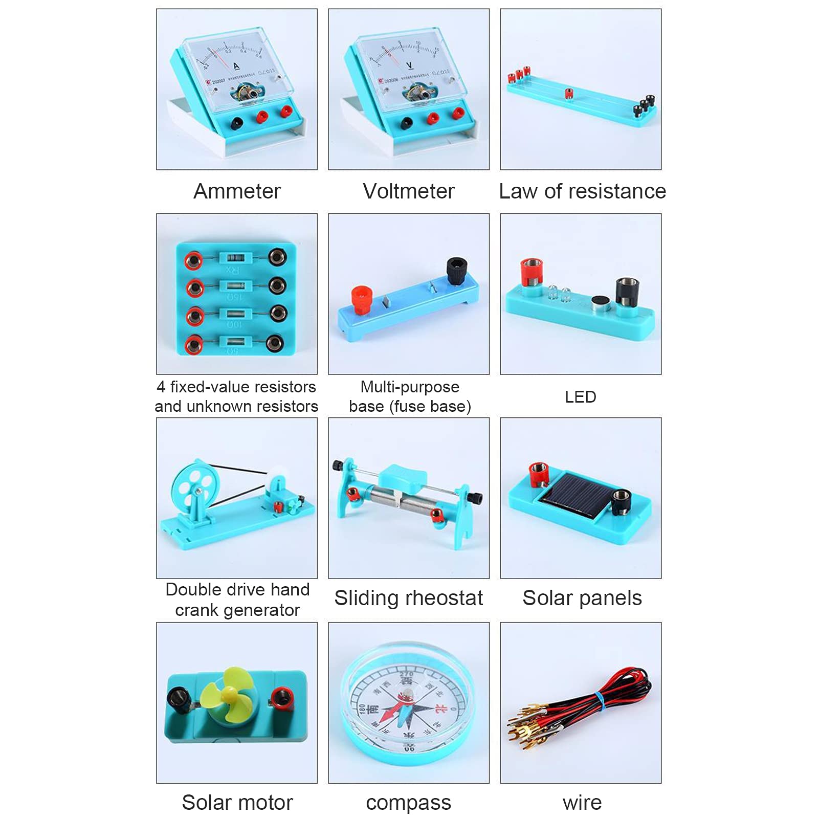 Attrezzatura elettrica fisica di esperimento, scatola elettromagnetica di esperimento della scuola media media, forniture dell'attrezzatura didattica