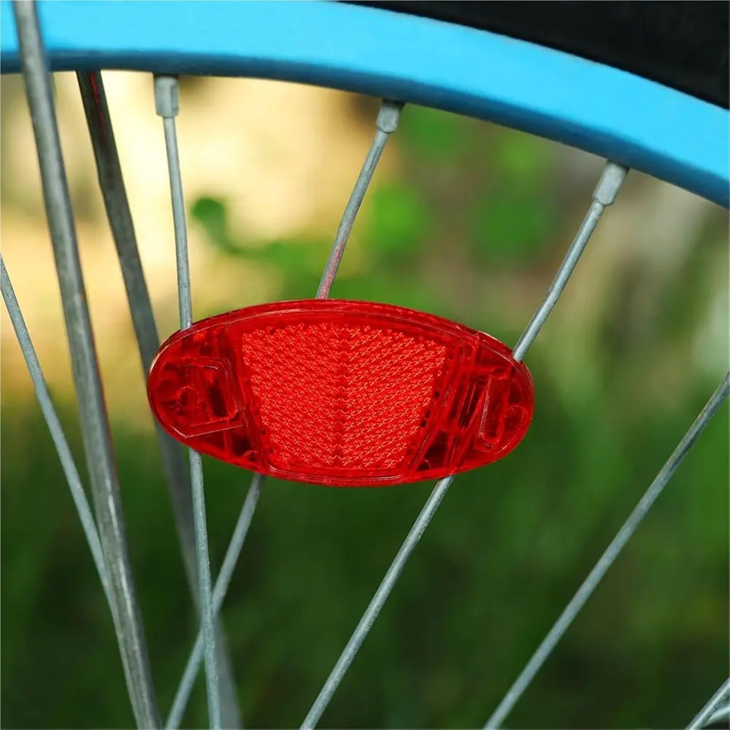 Bike Reflectors 12 Pcs Bicycle Bike Spoke Reflector Safety Warning Light Wheel Rim Reflective Mount