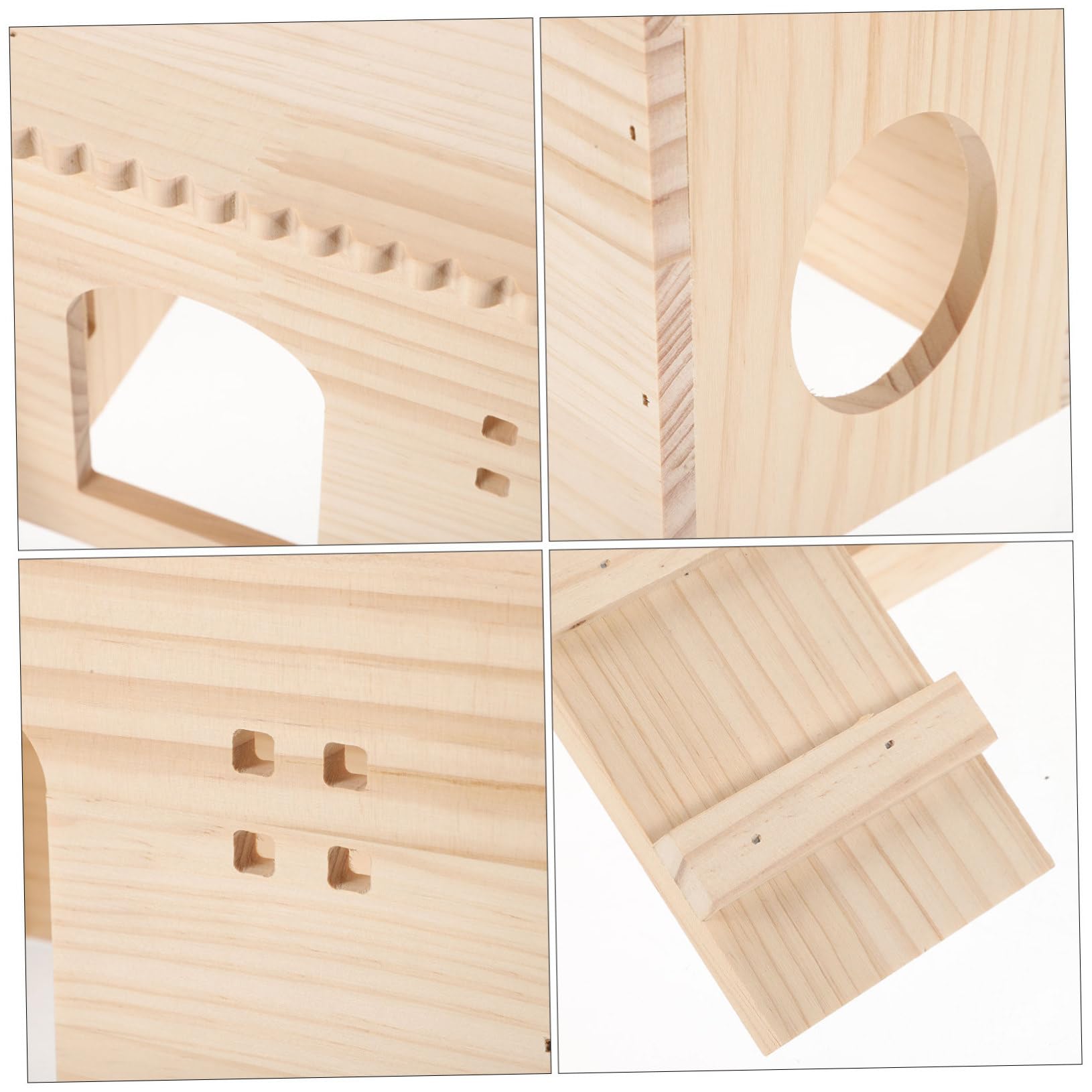 INOOMP Hamsterhaus Aus Holz Kleines Versteck Für Hamster Schlafhaus Für Haustiere Haustierbedarf Versteckspielzeug Für Hamsterkäfige Hamsterversteck Aus Holz Hamsterspielzeug
