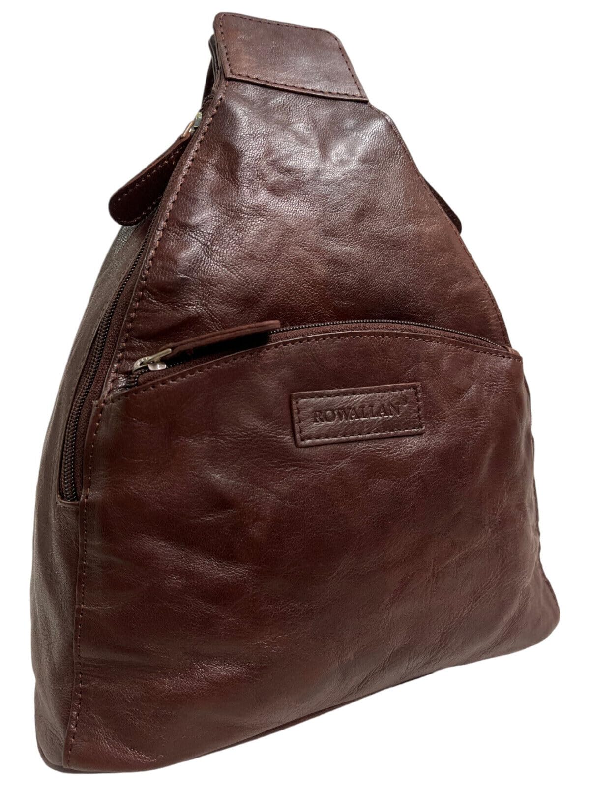 Rowallan Of Scotland Unisex Small Rustic Brown Leather Distressed 
