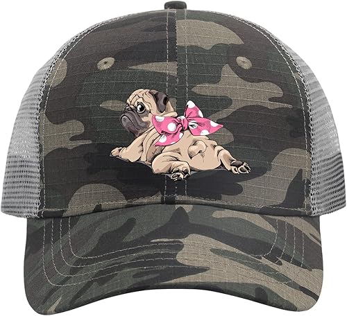 devor Hat Pug Dog Baseball Cap, Funny Dad Hat for Women