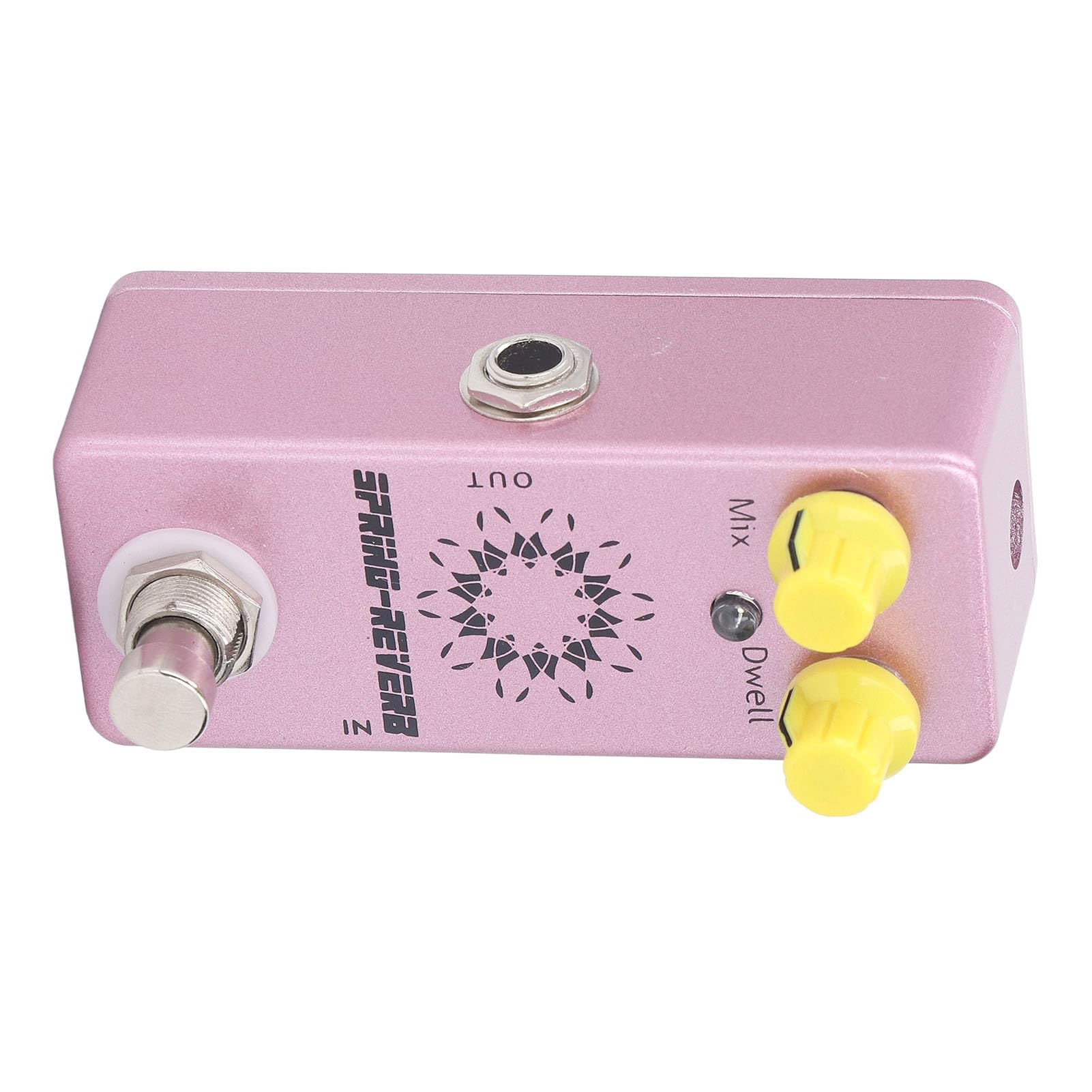 Alomejor Pedale Effetto per Chitarra Spring Reverb con Resistente Struttura in Lega di Alluminio per una Migliore Creazione del Suono per Musicisti e Appassionati di Chitarra
