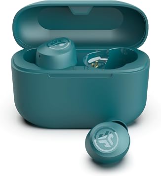JLab Go Air Pop+ True Wireless Earbuds with Mic - Bluetooth, Teal | In Ear Headphones, Bluetooth Earphones, 35H Playtime, Ear Buds with Microphone, USB-C Case, Dual Connect, EQ3
