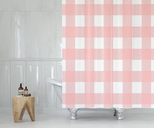 Miniatura 3 de CAPSCEOLL Cortina de ducha, tela de poliéster impermeable de 72 x 72 pulgadas