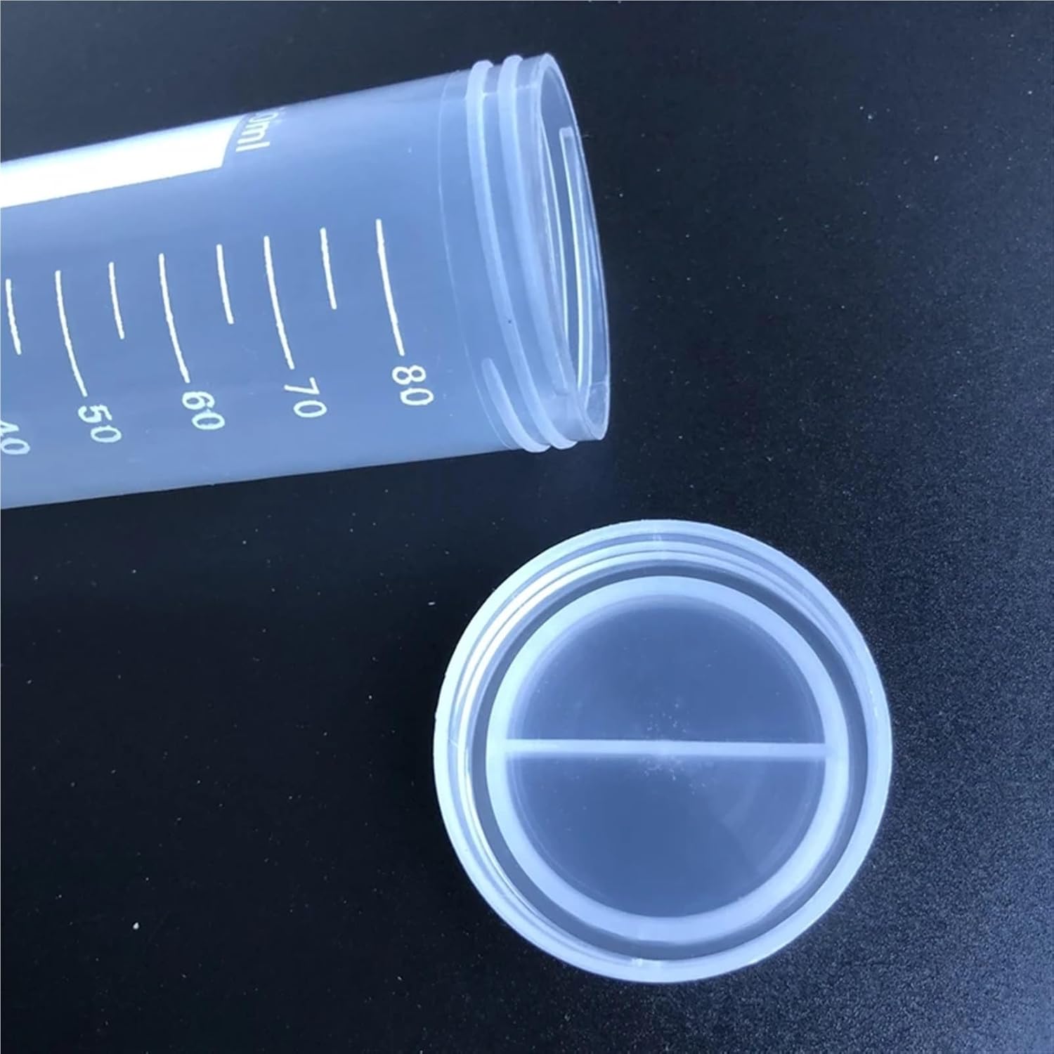 12pcs 100ml Plastic Centrifuge Tube with Scale Line Sample Tube with Screw Cover Cap for PCR Analysis