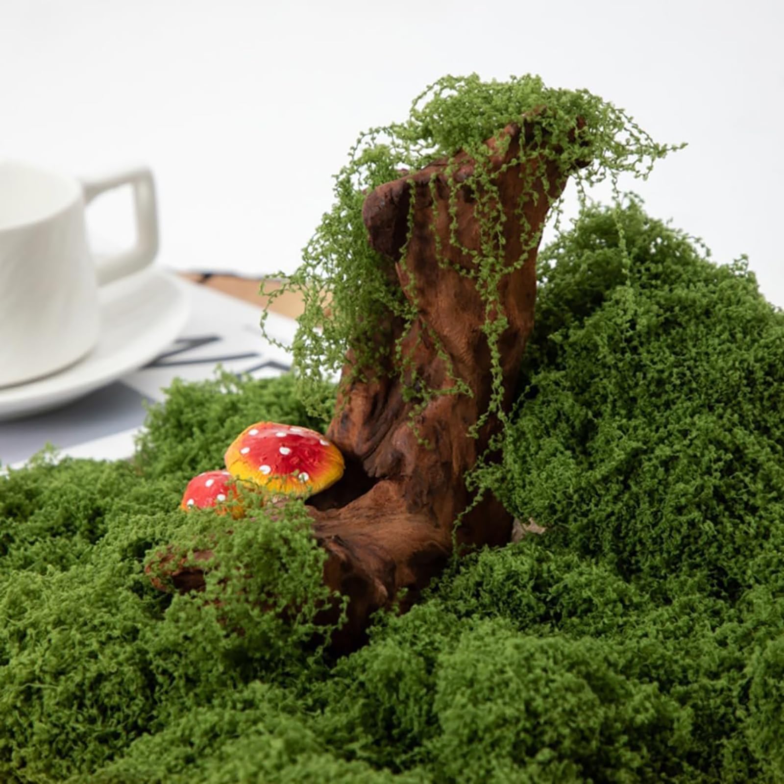 Amazon｜Lakymisy フェイクモス 人工植物 200g 人工苔 模擬苔 装飾用