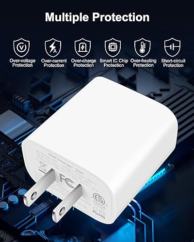 Miniatura 2 de for Apple Watch Charger USB C, Braided 2-in-1 iPhone and iWatch Wireless Magnetic Fast Charging Cable 6FT and 20W PD USB-C Charger Block for Apple