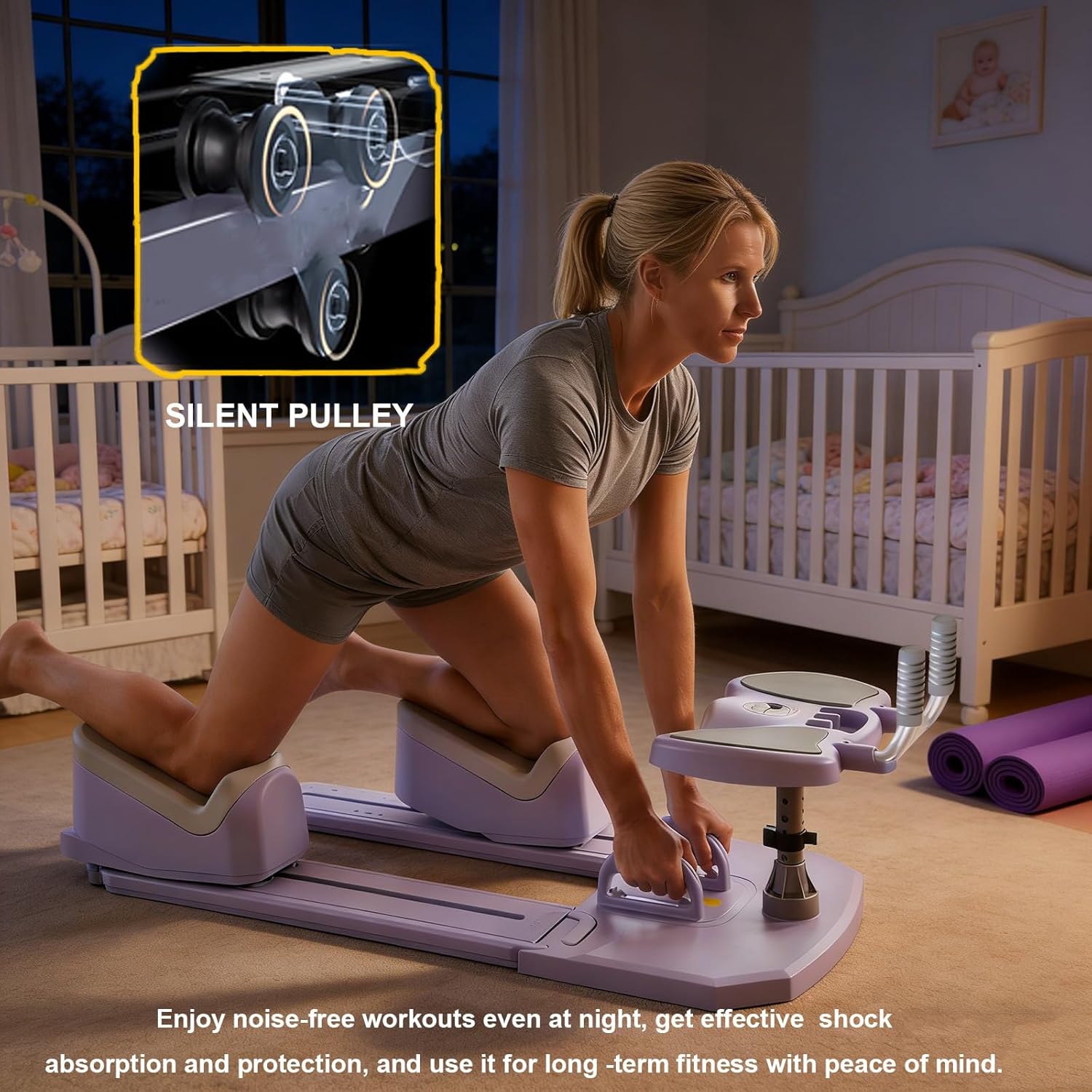 Spine Twist and Stretch Trainer 6-in-1 Crawling Training Machine for Core Training & Spine Decompression 3 Level Full Body Workout with LED Counter 500LBS Capacity Back Pain Relief Home Gym 5–10d