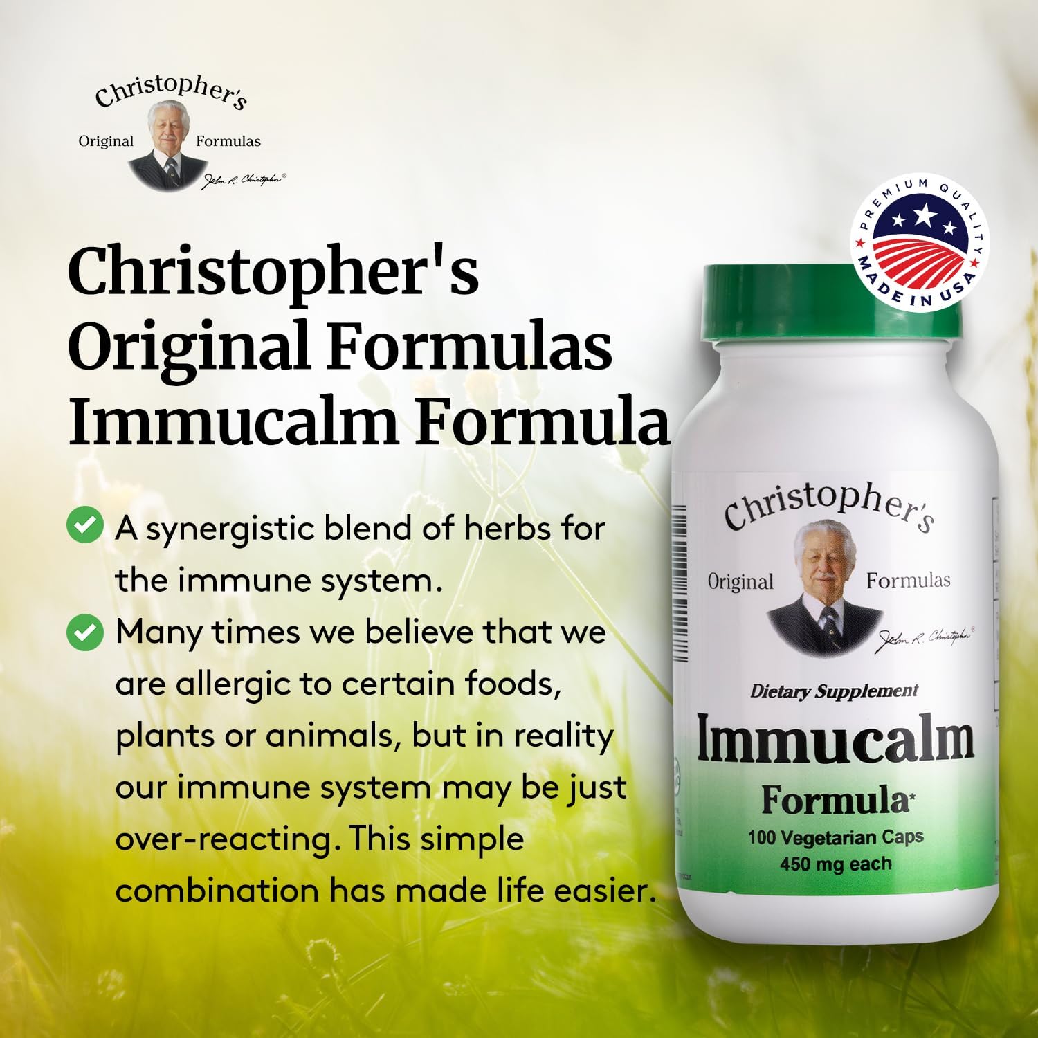 Christopher's Original Formulas Immucalm - Immune Support Supplement - Immune Boosters for Adults - Image 4