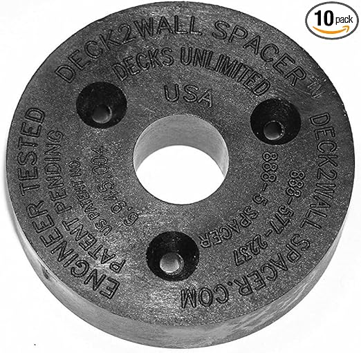 D2W38-10PK Deck2Wall Spacer 2" X 1/2" Thick 10 Per Pack
