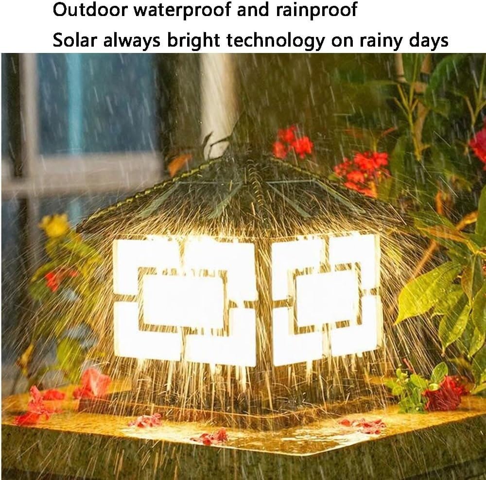Solar Pillar Light Outdoor Floor Lamp Oświetlenie krajobrazu Wodoodporny taras Ogród Oświetlenie dekoracyjne(30CM)