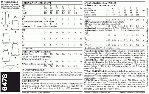 Miniatura 3 de New Look 6478 - Patrón de costura para niños, talla A (3-4-5-6-7-8)