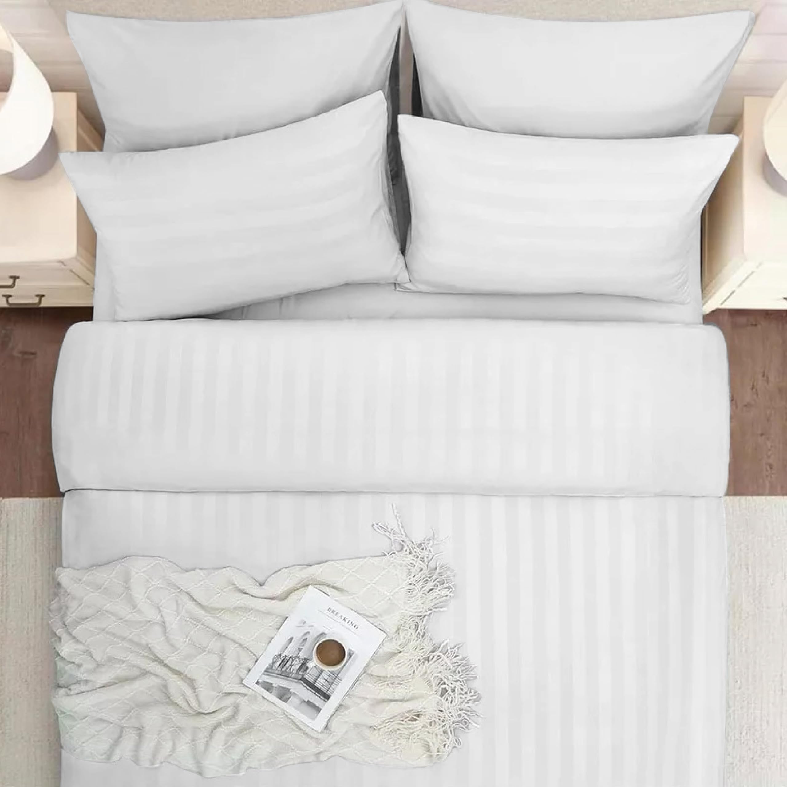 funky gadgets Double Duvet Cover Set White - Image 3