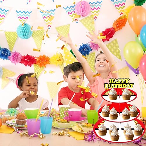 Miniatura 2 de Soporte para cupcakes de 12 pulgadas, bandeja de cartón para cupcakes para boda, cumpleaños, baby shower, videojuegos, suministros de fiesta de