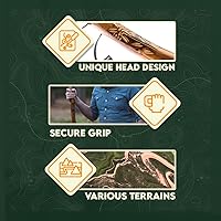 Vista 2 de SE WS631-52RH Bastón de madera natural con cabeza de raíz