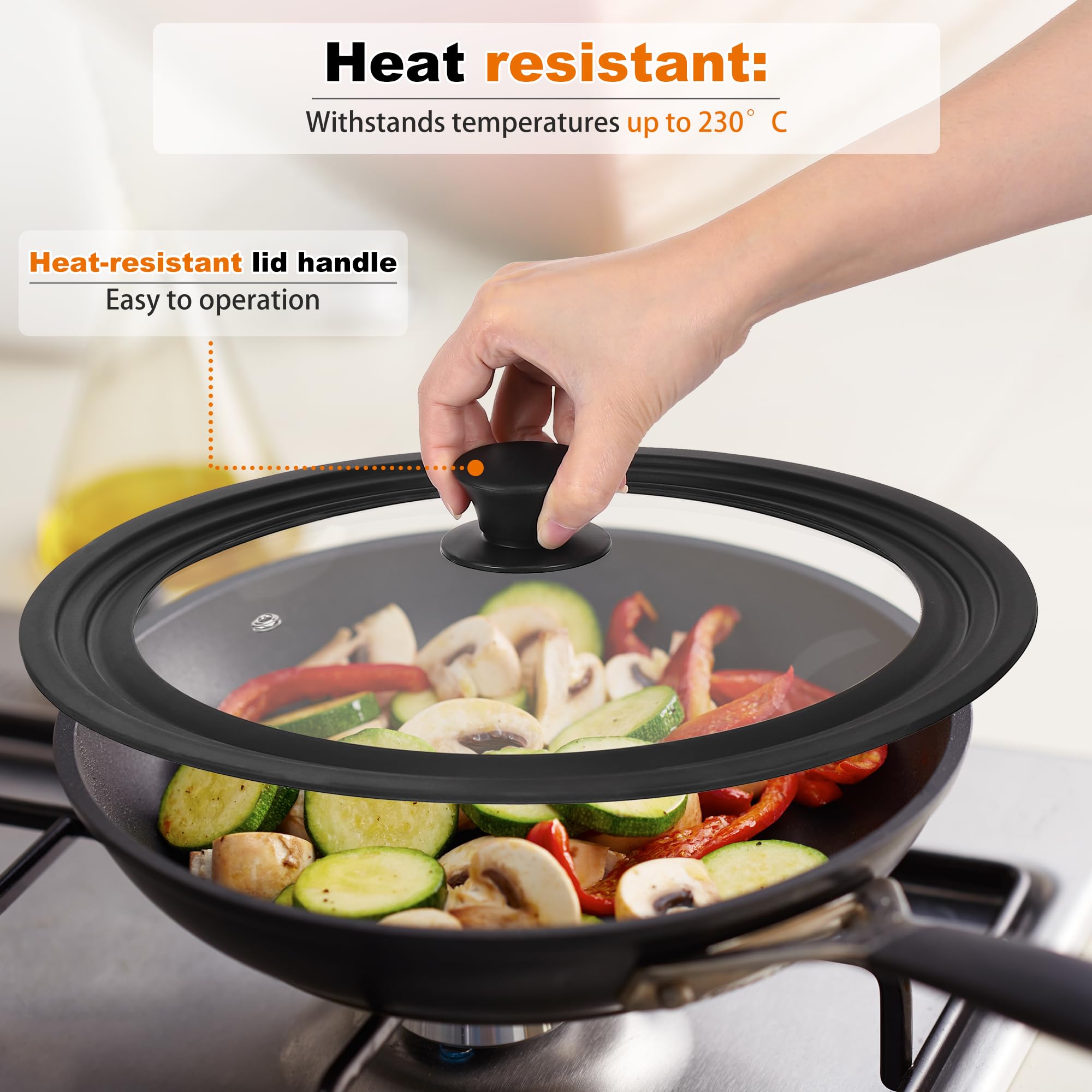 Couvercles de poêles universels – Couvertures de cuisine durables et polyvalentes