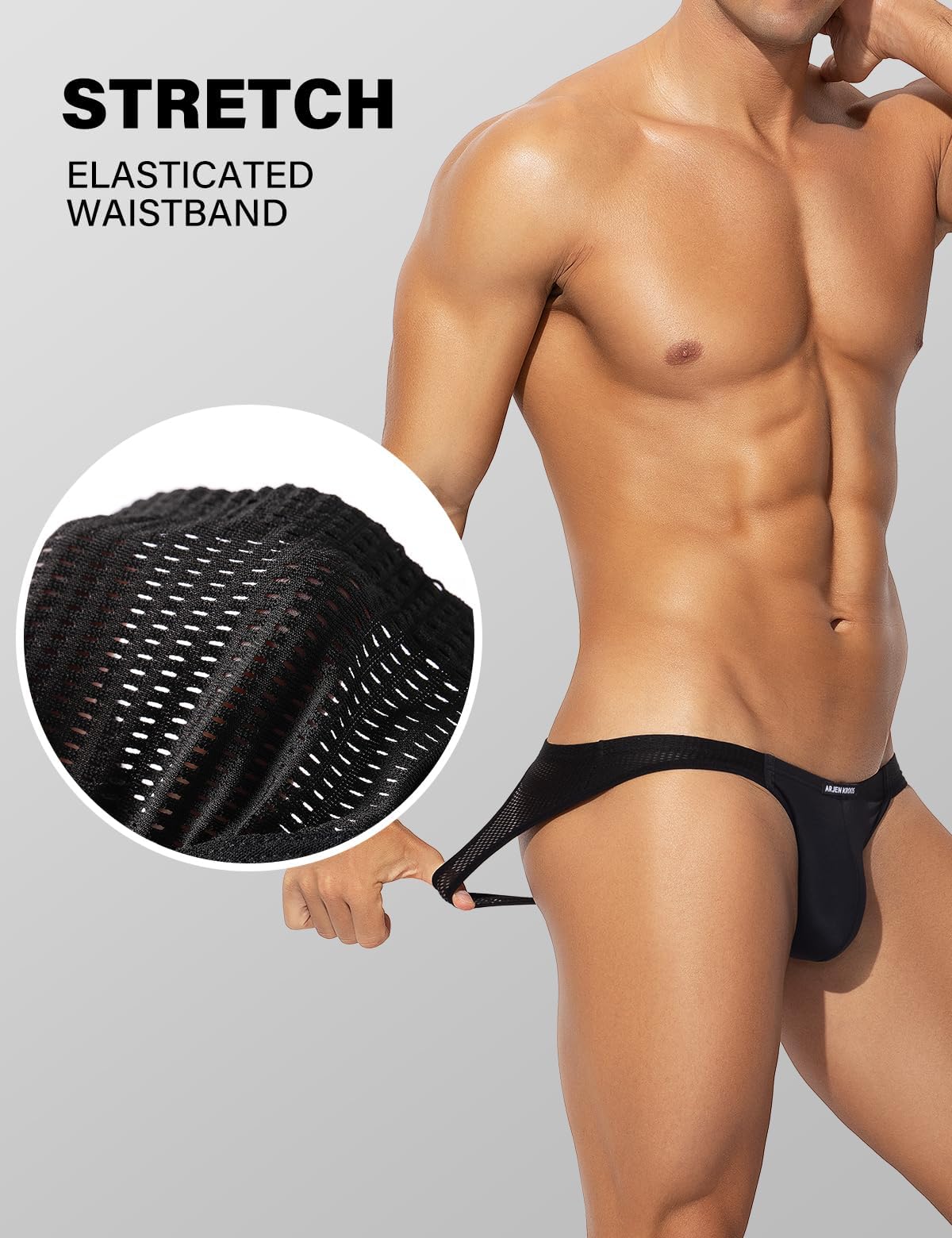 Casey Kevin Męska bielizna jockstrap męska siatka, oddychająca bielizna Jock Strap bielizna sportowa suspensorium stringi męskie