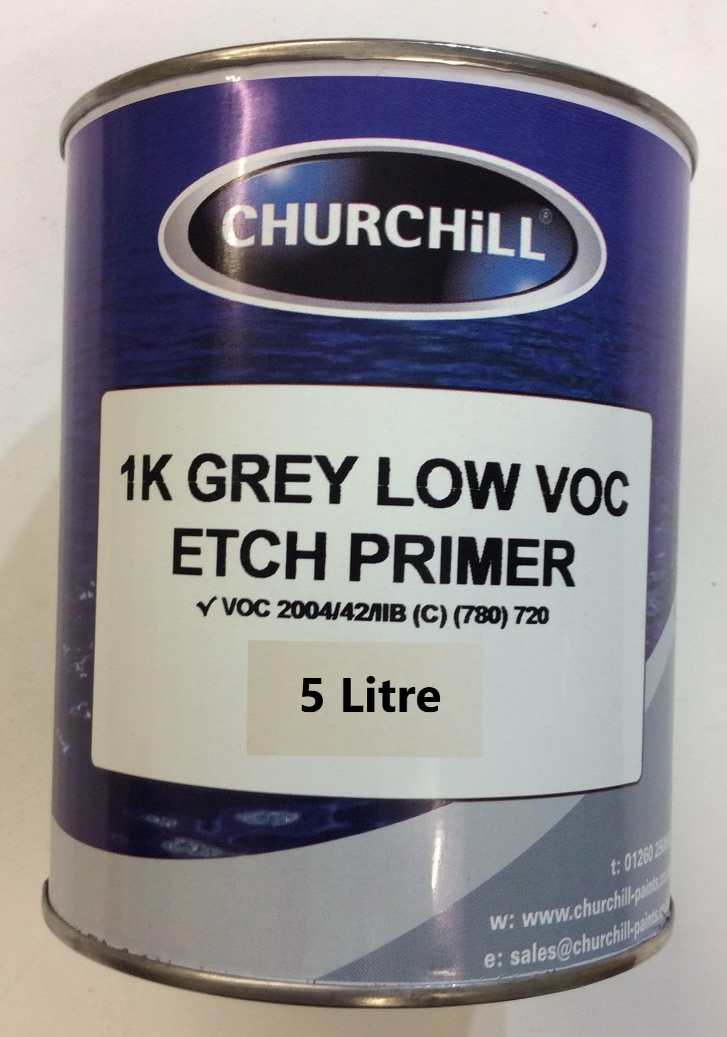 PROTOUCH Churchill 0509 1K Low VOC Grey Etch Primer 5L - Professional-Grade Adhesion for Automotive Finishes