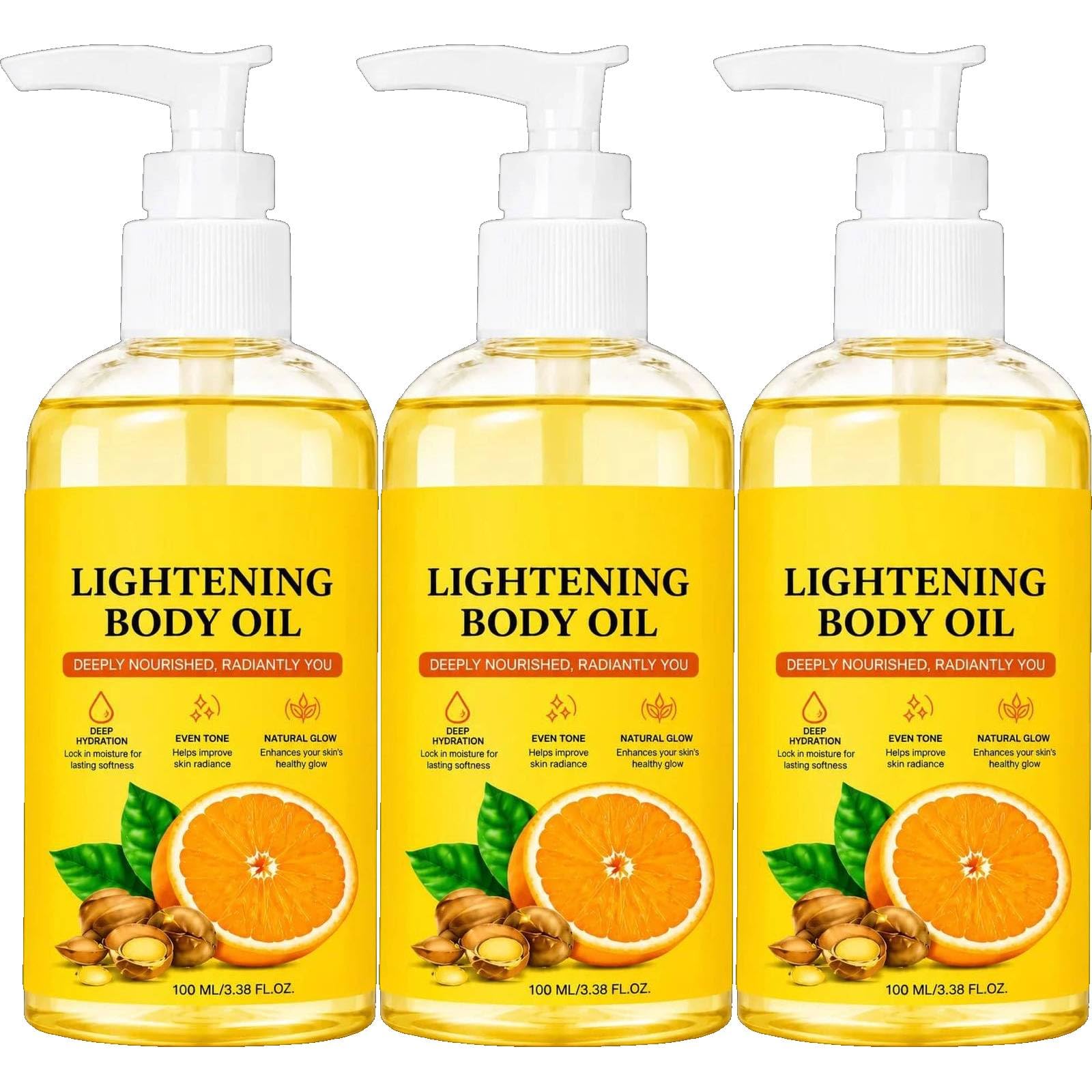 Diamoria Body Oil, Lifting Body Oil For Firming & Hydrating Skin, Lightweight Moisturizing Oil, Improves Elasticity, Körperöl Straffend, Hautöl Massageöl zur Verbesserung der Hautelastizität (3PC)