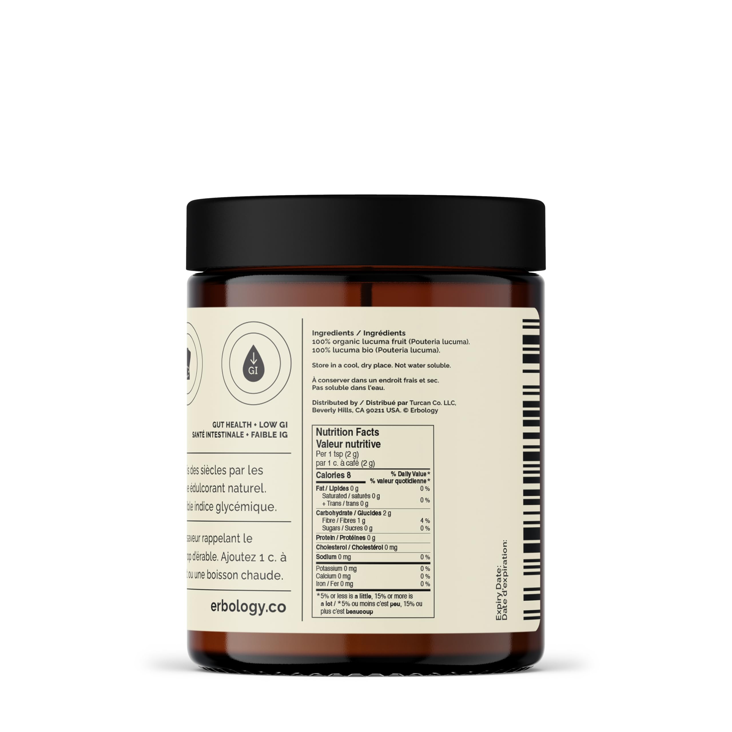 Erbology Bio-Lucuma-Pulver 90g - 45 Portionen