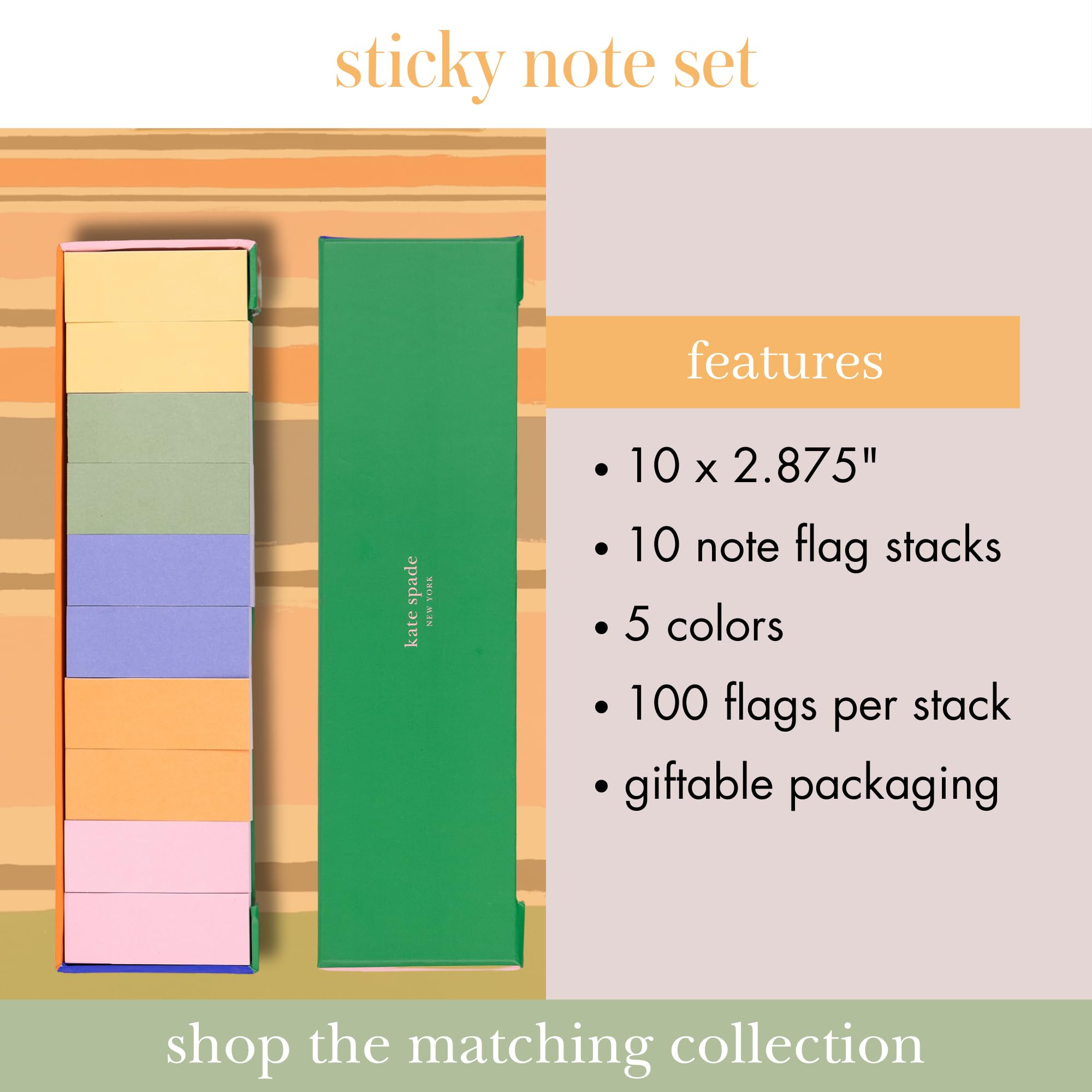 kate spade new york Sticky Note Pads with 5 Flower Shaped Stacks - Image 4