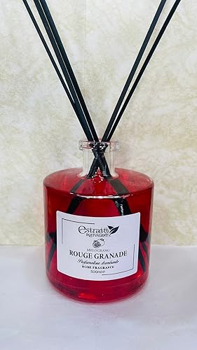 Estratti Equivalenti Profumatore D'ambiente Vigna Rossa, Melograno da 500 ml Profumo per casa By Luxurya (Melograno) - Melograno