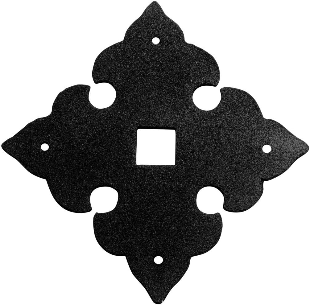 Renovators Supply Manufacturing Door Knockers for Front Door 7 in. Black Cast Iron Georgian Style Ring Door Knocker with Mounting Hardware Pack of 2