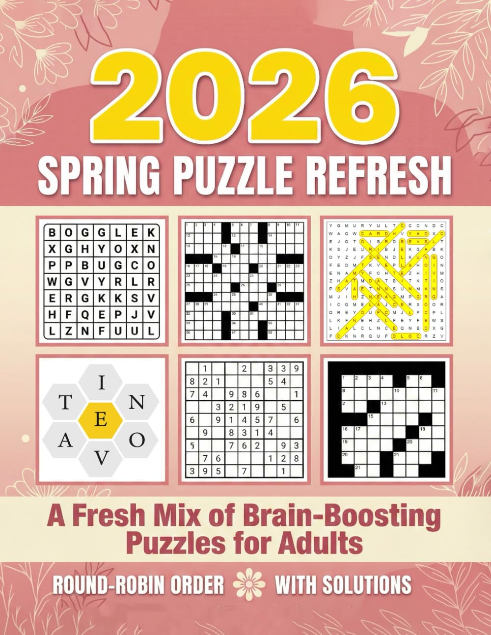 Spring Puzzle Refresh: A Fresh Mix of Brain-Boosting Puzzles for Adults