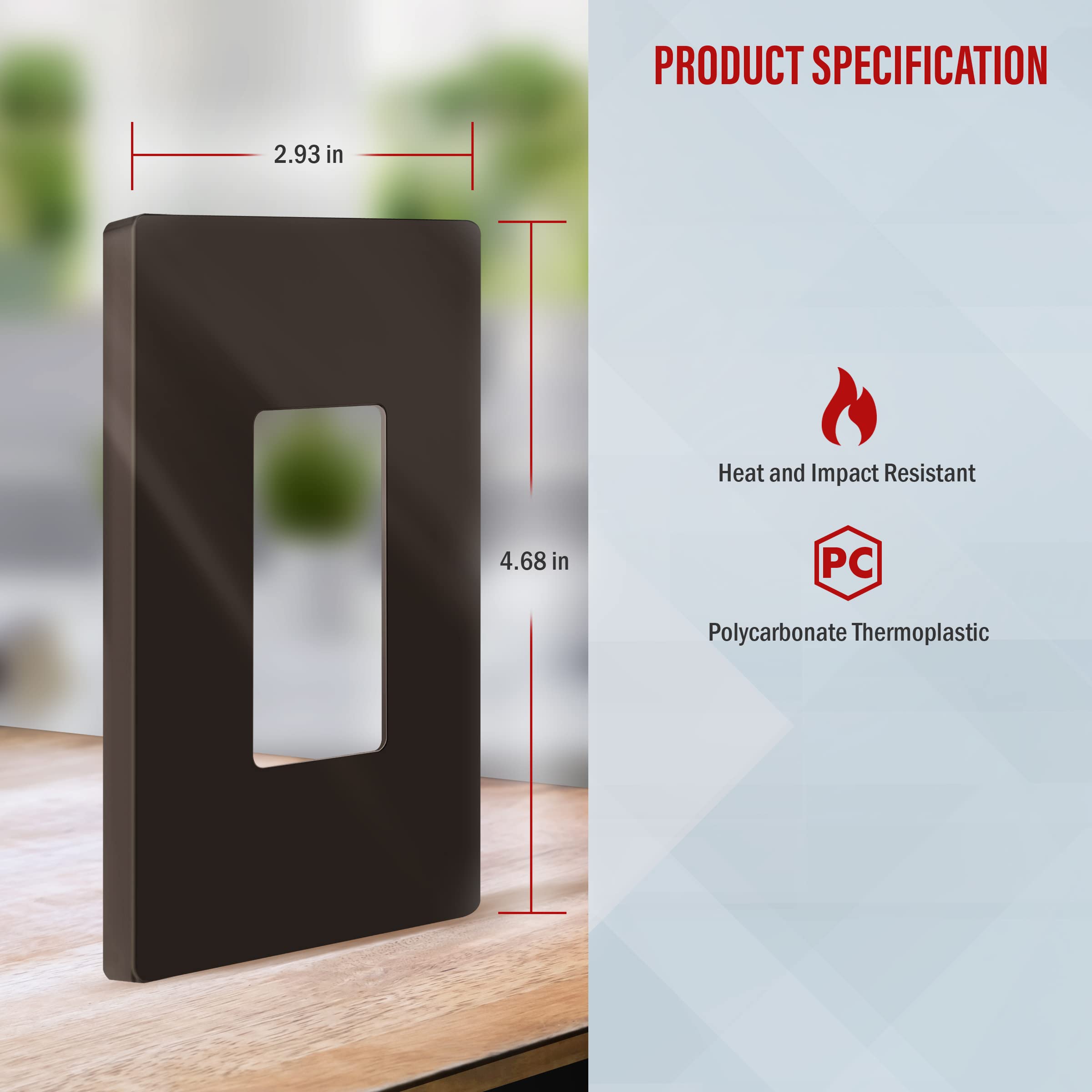 Amazon.co.jp: ENERLITES ねじなしデコレーター 壁プレート