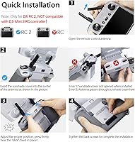 Vista 6 de FPVtosky Parasol 2 en 1 Mini 5/4 Pro RC 2 y cubierta protectora RC2, protector de pantalla para DJI Air 3S/Mini5/4 Pro RC2 Accesorios de protección