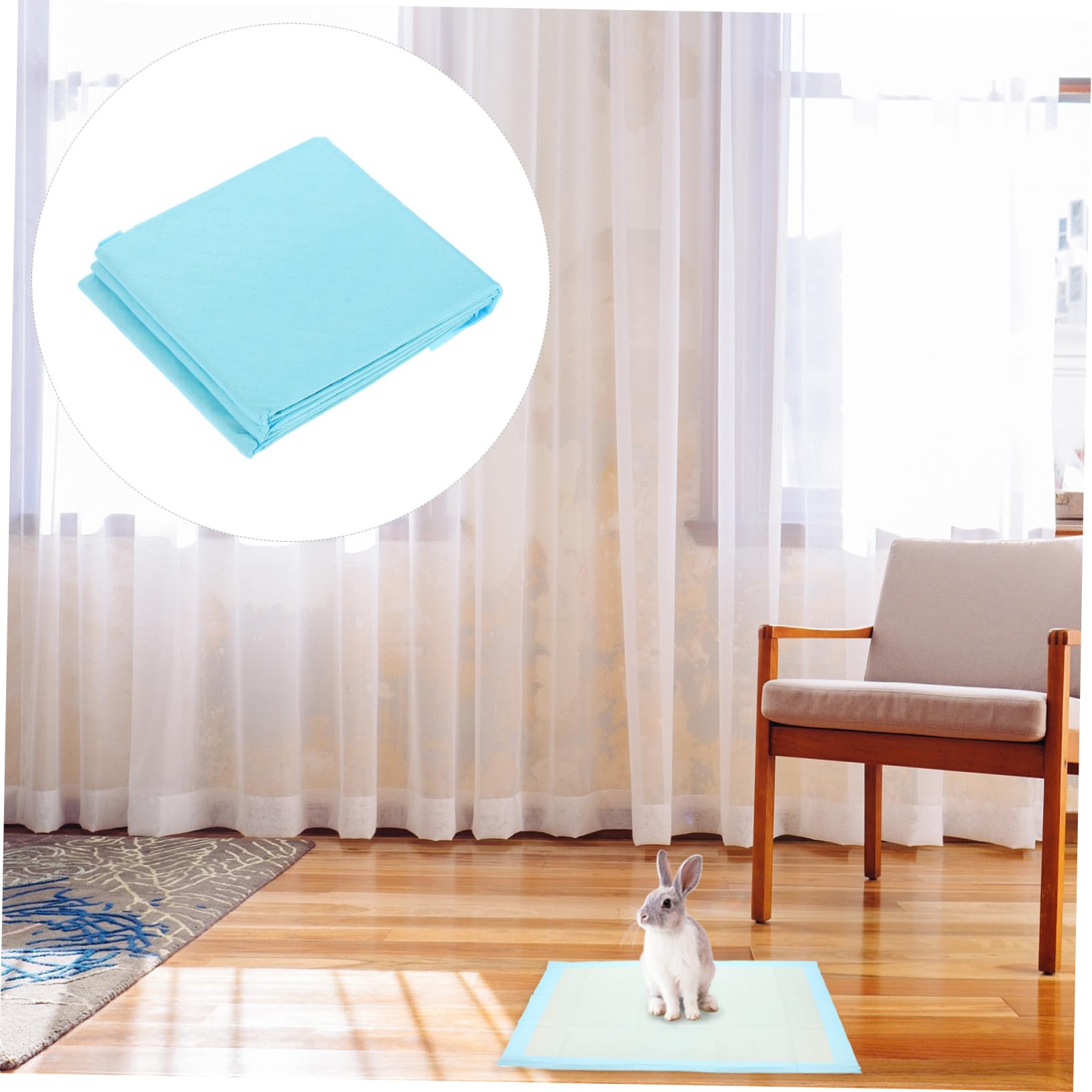 Abaodam Tapis de Propreté pour Chiens Tapis Absorbants pour Chiens de Petite Taille Sèche Rapide Utilisation Multi-Chiens Non-tissé 50 Pièces Éducation des Chiots pour Petits Animaux