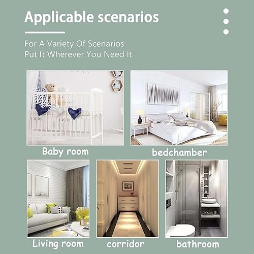 Miniatura 5 de Paquete de 3 luces LED de noche táctiles alimentadas por batería, lámpara táctil adhesiva para armarios, armarios, mostradores, pasillo, cocina o