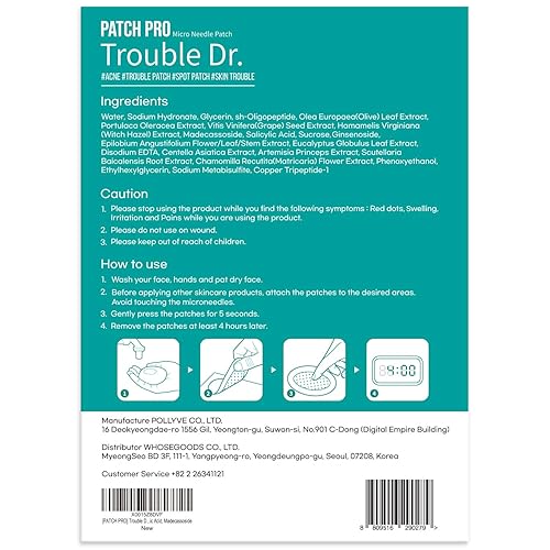 Miniatura 2 de PATCH PRO Parches de microespinillas con ácido salicílico e ingredientes para el cuidado de la piel, longitud de la aguja, 0.010 in, vendajes