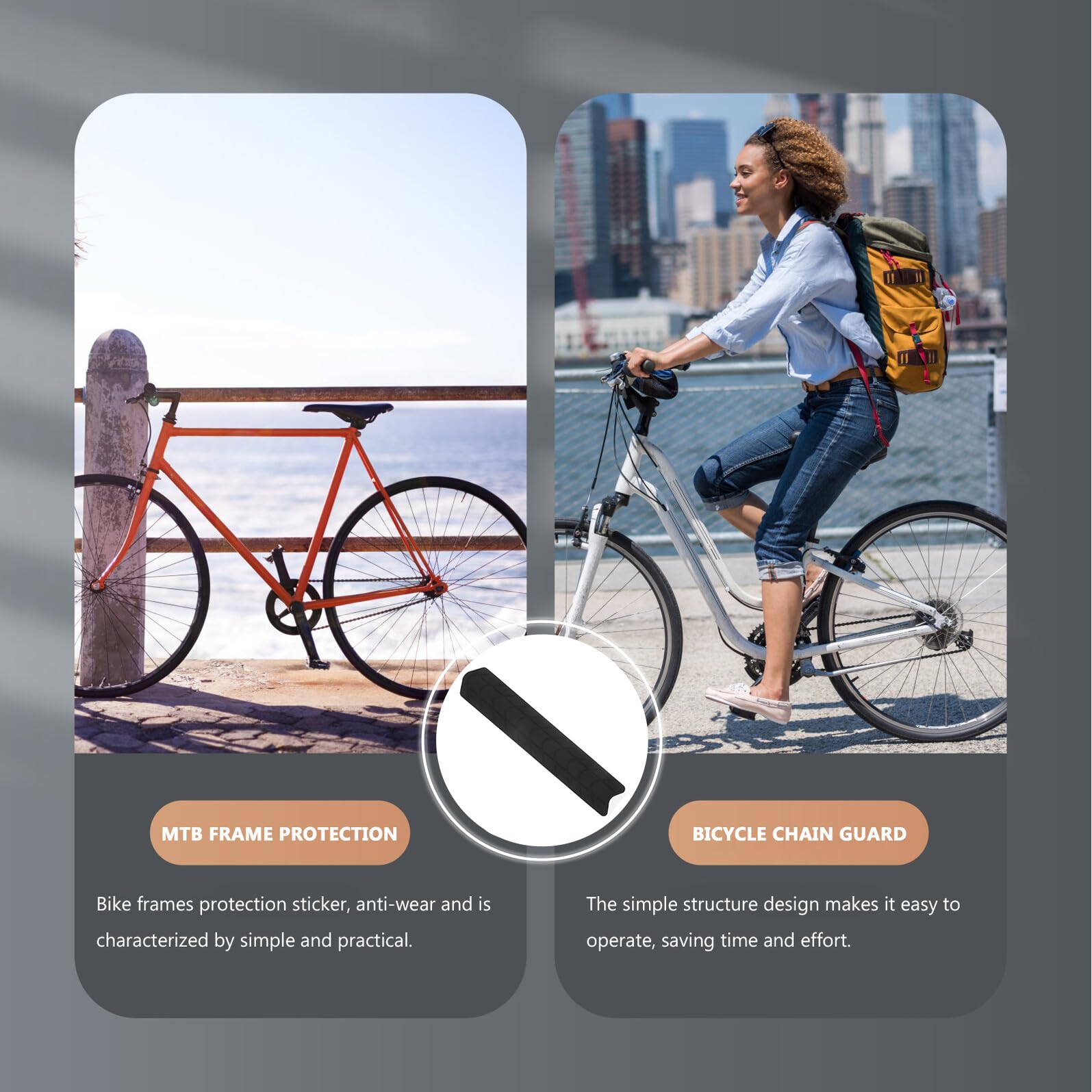 Healeved Adesivo Protettivo per Telaio Bici in Silicone Trasparente Nastro Protettivo Anti-Sfregamento per Bici da Esterno Pellicola Protettiva Resistente per Protezione Completa del