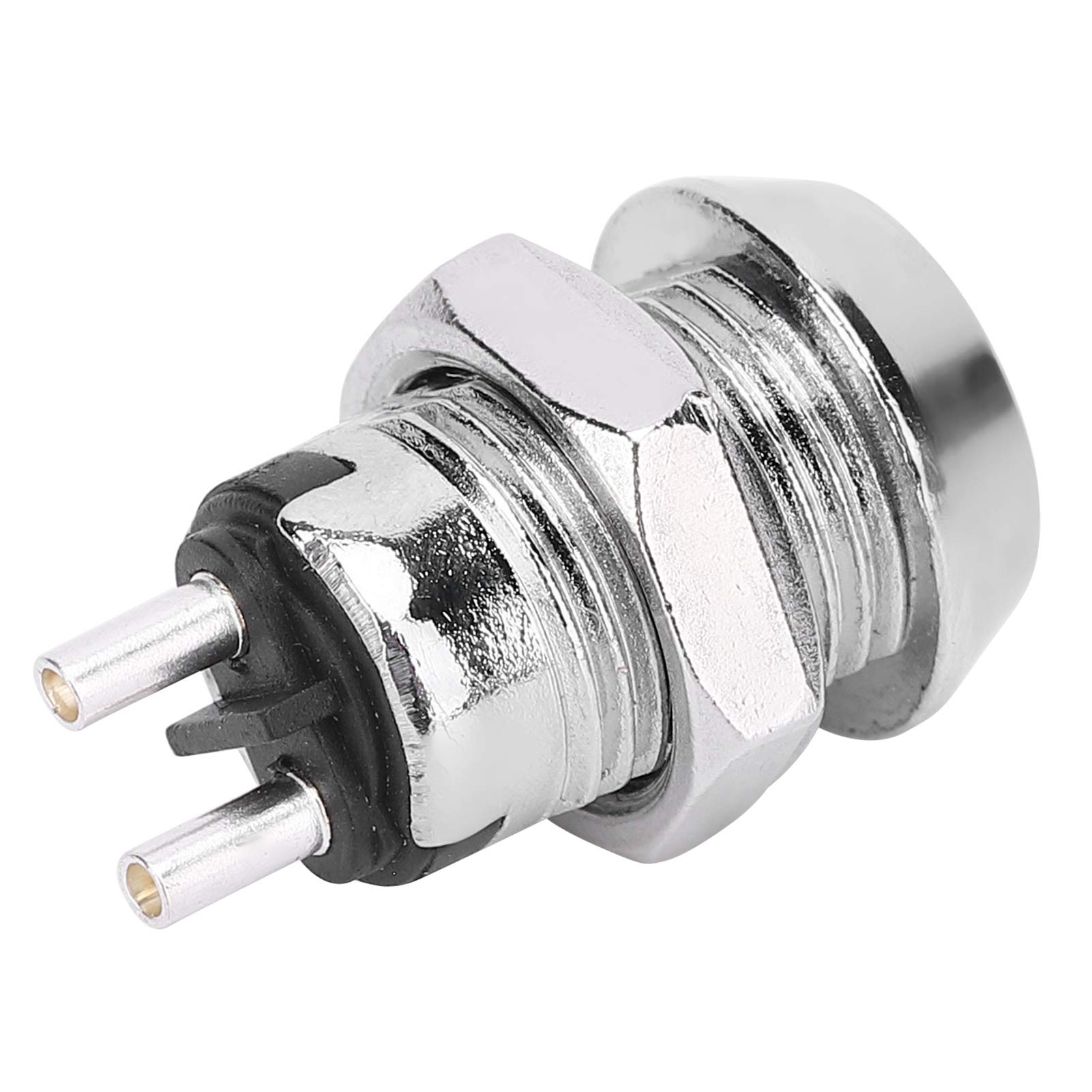 Leapiture 10 Sets Key Switch 12 x 22mm Power Lock Double Pull Switches Electrical Key Switch Stainless Steel for Industrial