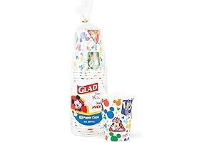 Glad for Kids Disney Mickey and Friends 9oz Paper Cups: Perfect for...